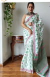 VK 4242 Pure Soft Linen Printed Daily Wear Sarees Wholesale Price In Surat